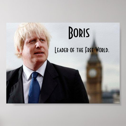 Boris Johnson: leider van de vrije wereld Poster (Voorkant)