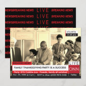 Boris Johnson Thanksgiving Breking TV News Value Kaart (Voorkant / Achterkant)