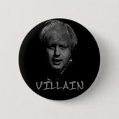 boris johnson villain ronde button 5,7 cm (Voorkant)