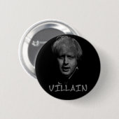 boris johnson villain ronde button 5,7 cm (Voorkant /achterkant)