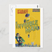 Boris Karloff als onzichtbaar Man Briefkaart (Voorkant / Achterkant)