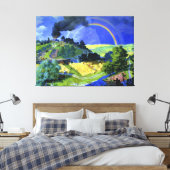Boris Kustodiev kunstwerk, Na de Storm, Canvas Afdruk (Insitu (Slaapkamer))