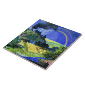 Boris Kustodiev kunstwerk, Na het Storm, Tegeltje (Zijkant)