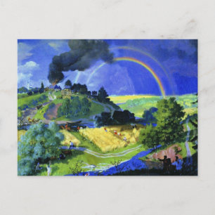 Boris Kustodiev, na het Storm, Briefkaart