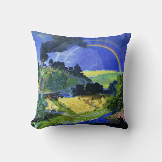 Boris Kustodiev, na het Storm, Kussen (Voorkant)