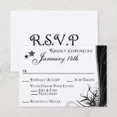 Boris Melinda trouwen RSVP Kaartje (Voorkant / Achterkant)