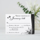 Boris Melinda trouwen RSVP Kaartje (Staand voorkant)