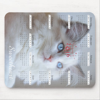 Boris SugarPuffs mousepad met agenda 2016 Muismat