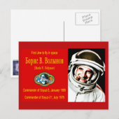 Boris Volynov - First Jewish Cosmonaut Briefkaart (Voorkant / Achterkant)