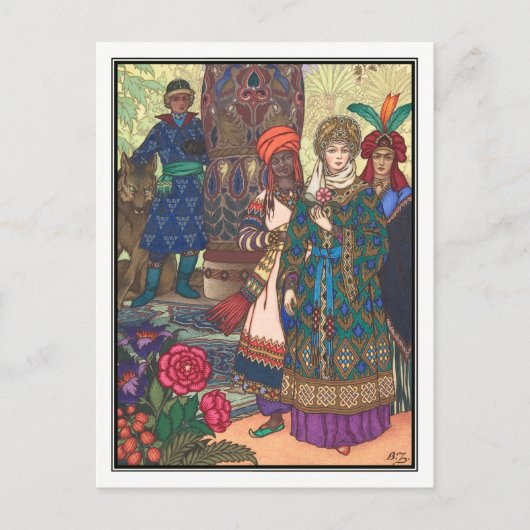 Boris Zvorykin - De vuurvogel Briefkaart (Voorkant)