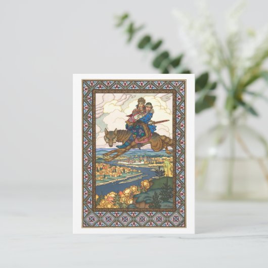 Boris Zvorykin - De vuurvogel Briefkaart (Staand voorkant)