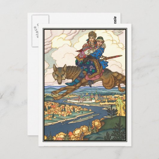 Boris Zvorykin - De vuurvogel Briefkaart (Voorkant / Achterkant)