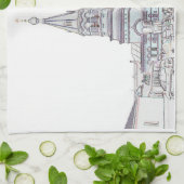 Borisov Baryzaag Wit-Russische kerkarchitectuur Theedoek (Gevouwen)