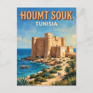 Borj El Kebir Houmt Souk Tunesië Briefkaart