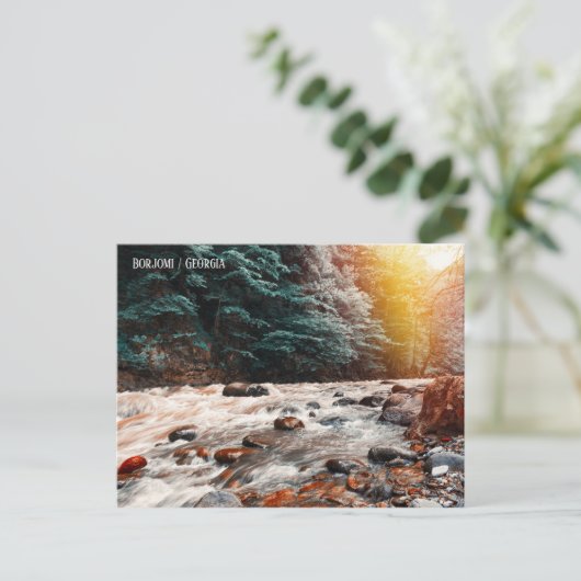 Borjomi creek briefkaart (Staand voorkant)