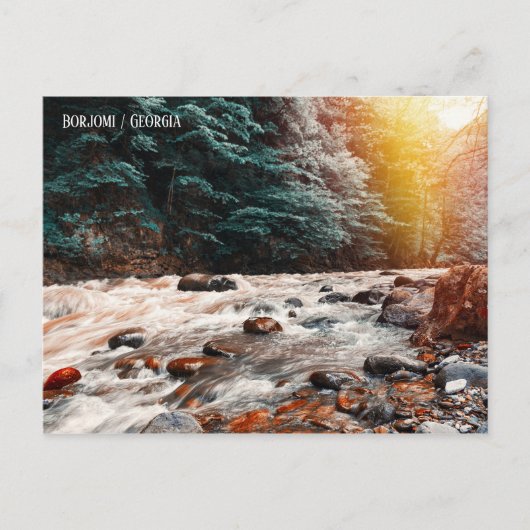 Borjomi creek briefkaart (Voorkant)