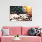 Borjomi creek canvas afdruk (Insitu (Woonkamer))