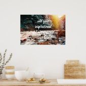 Borjomi creek poster (Keuken)