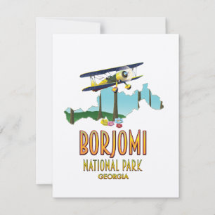 Borjomi Nationaal Park Georgië kaart