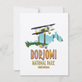Borjomi Nationaal Park Georgië kaart (Achterkant)