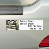 Borken Hero Bumpersticker (Op auto)
