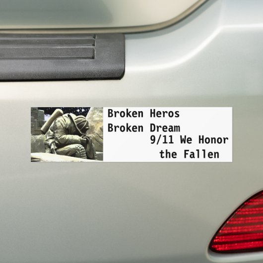 Borken Hero Bumpersticker (Op auto)