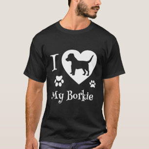 Borkie Shirt Design voor Borkie Hondenliefhebbers