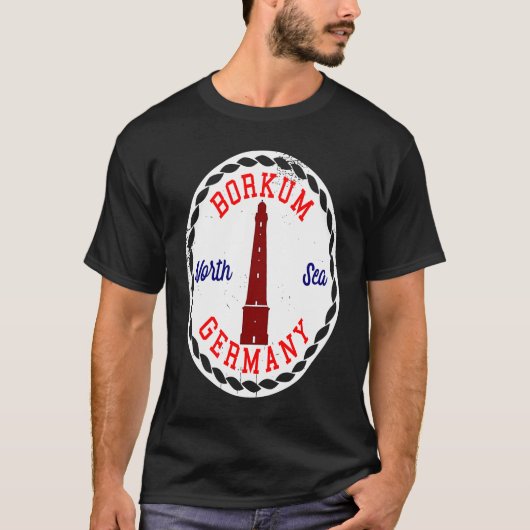 Borkum Germany Noord-Zee T-shirt (Voorkant)