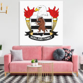 Borland Family Crest Canvas Afdruk (Insitu (Woonkamer))