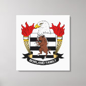Borland Family Crest Canvas Afdruk (Voorkant)