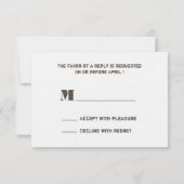 BORlap Geïnspireerd Oranje zonnebloemhuwelijk RSVP (Achterkant)