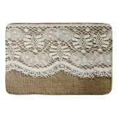 BORlap, witte kant, , Victoriaans, rustig, trendy Badmat (Voorkant)