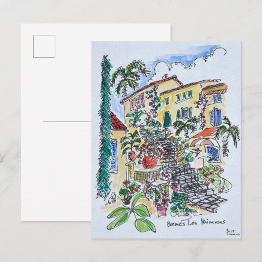 Bormes-les-Mimosas | Provence-alpes-cote d'azur Briefkaart (Voorkant / Achterkant)