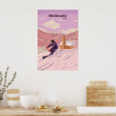 Bormio Ski Resort Reisposter Poster (Keuken)