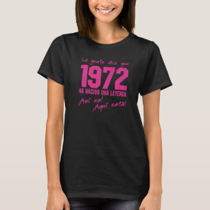 Born 1972 Birthday Outfit Vintage Celebration T-shirt
