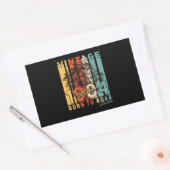 Born 1984 October Retro Lion Rechthoekige Sticker (Envelop)
