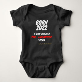 Born 2022 - I AM A WINNER Baby Strampler Romper