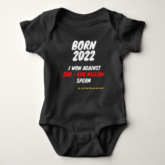 Born 2022 - I AM A WINNER Baby Strampler Romper