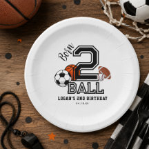 Born 2 Ball Sport Thema Jongens 2de Verjaardagsfee