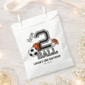 Born 2 Ball Sports Theme Boy's 2e verjaardagsfeest Bedankzakje (Geknipt)