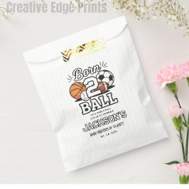 Born 2 Ball Sports Themed Boy 2nd Birthday Party Bedankzakje