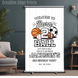 Born 2 Ball Sports Themed Boy 2nd Birthday Party Spandoek