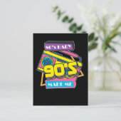 Born 80s Party Radio Disco 1980s Music Retro Briefkaart (Staand voorkant)