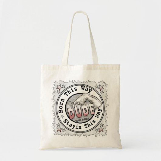 Born A Guy Tote Bag (Voorkant)