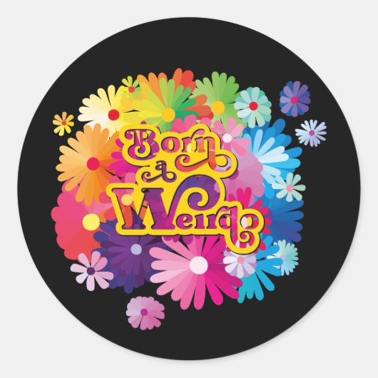 Born a Weirdo stickers (Voorkant)