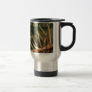 BORN AAN BEDRAG - REISMUG (2) - DEER ANTLERS - NAA REISBEKER