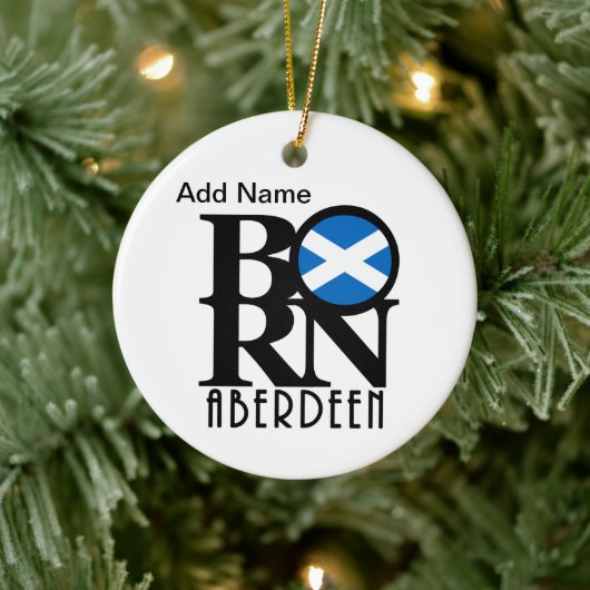 BORN Aberdeen Scotland  Keramisch Ornament (Boom)