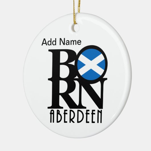 BORN Aberdeen Scotland  Keramisch Ornament (Links)