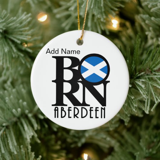 BORN Aberdeen Scotland Keramisch Ornament (Boom)