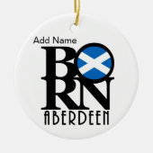 BORN Aberdeen Scotland Keramisch Ornament (Voorkant)